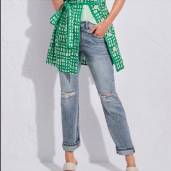 Cabi 100% Boyfriend Distressed Jeans NWOT - Picture 7 of 7